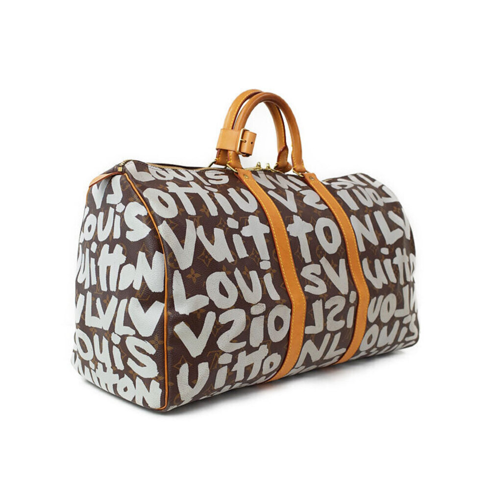 Louis Vuitton Monogram Keepall Boston Bag Graffiti